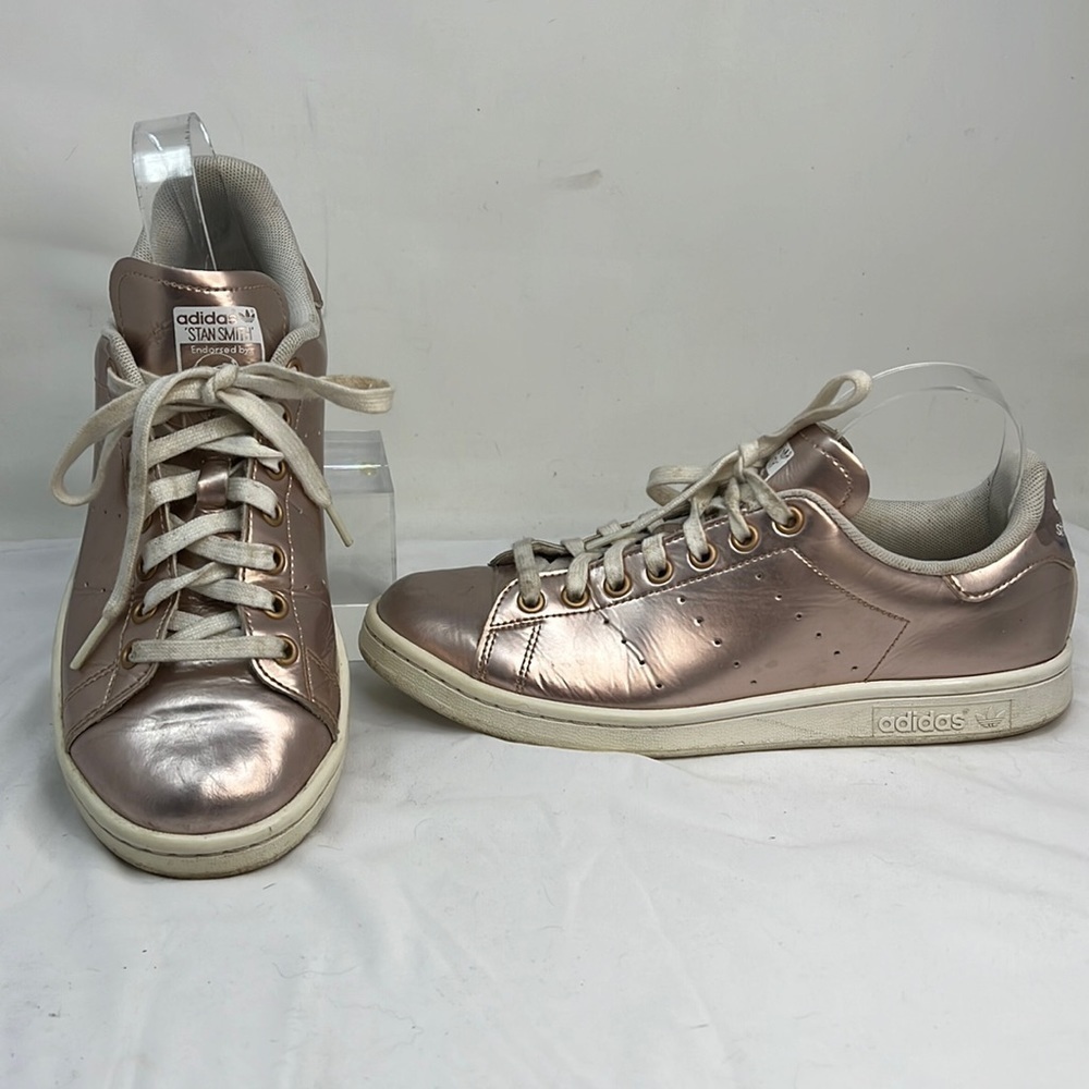 Adidas Stan Smith Sz 9 Vegan Leather Matte Copper Tennis Shoes